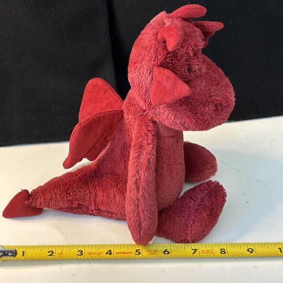 Jellycat BASHFUL DRAGON RED Plush Soft Stuffed Toy Animal London Retired 11in. - Picture 5 of 16